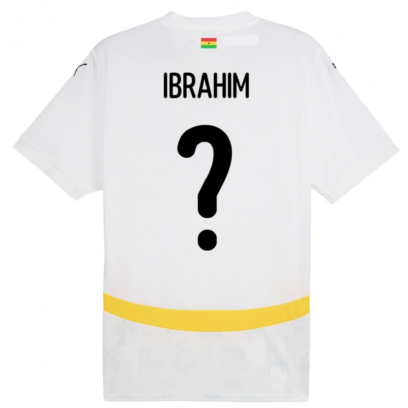 Danxen Dámské Ghana Zubairu Ibrahim #0 Bílý Domů Hráčské Dresy 24-26 Dres