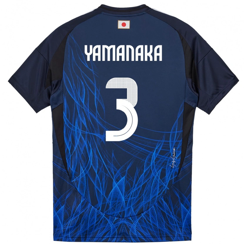 Danxen Dámské Japonsko Yuki Yamanaka #3 Tmavě Modrá Domů Hráčské Dresy 24-26 Dres