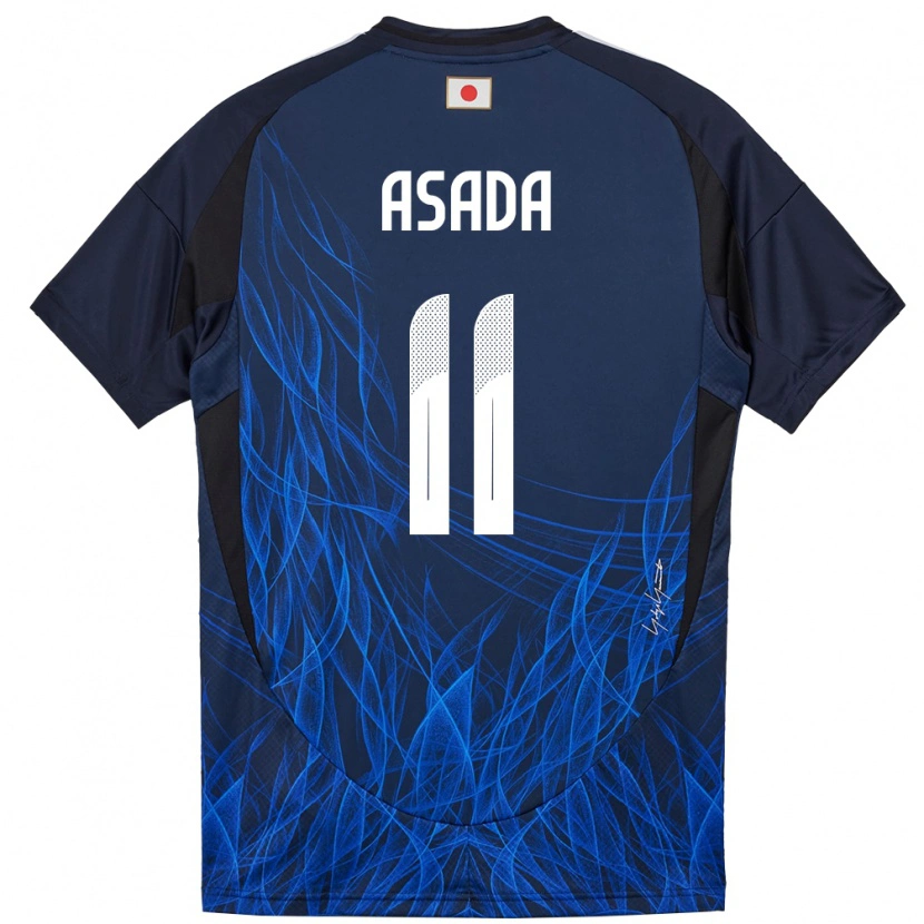 Danxen Dámské Japonsko Hiroto Asada #11 Tmavě Modrá Domů Hráčské Dresy 24-26 Dres