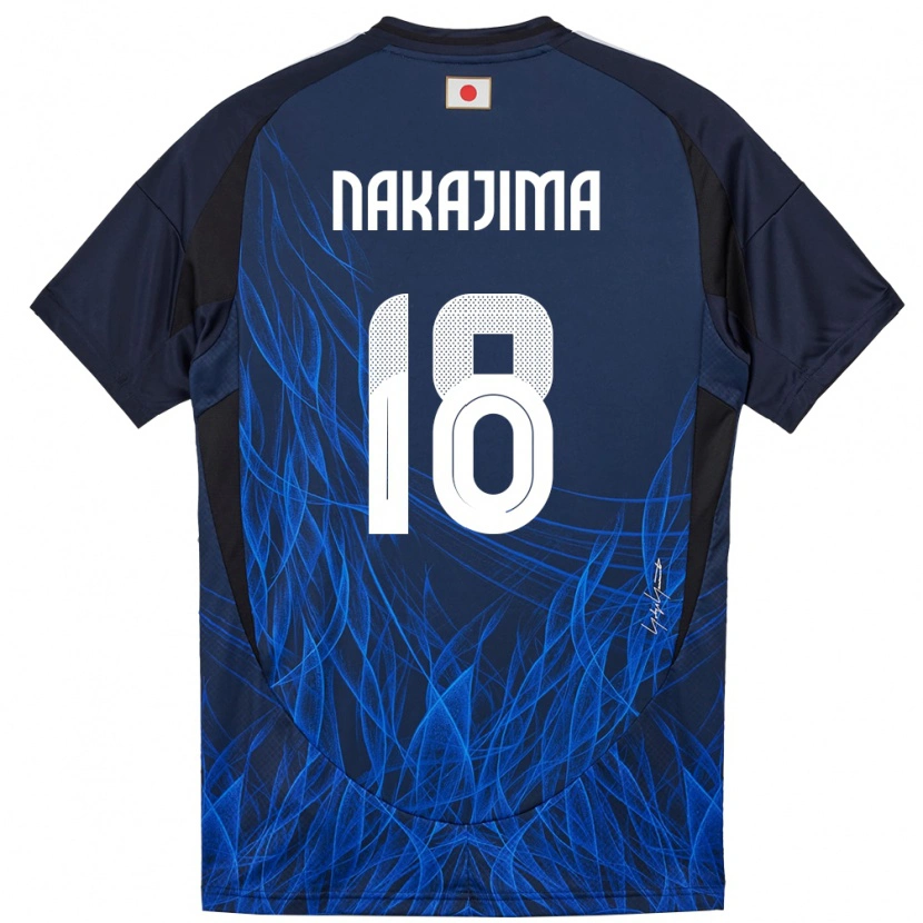 Danxen Dámské Japonsko Yotaro Nakajima #18 Tmavě Modrá Domů Hráčské Dresy 24-26 Dres
