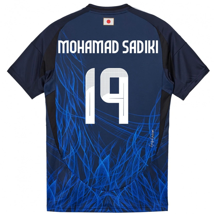 Danxen Dámské Japonsko Mohamad Sadiki Wade #19 Tmavě Modrá Domů Hráčské Dresy 24-26 Dres