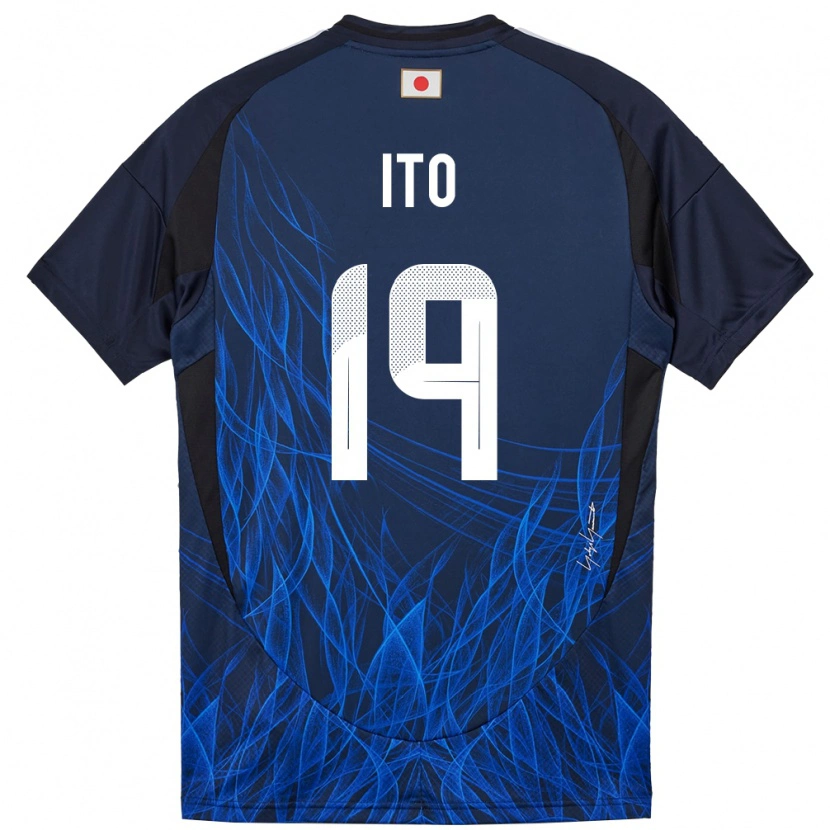 Danxen Dámské Japonsko Yu Ito #19 Tmavě Modrá Domů Hráčské Dresy 24-26 Dres