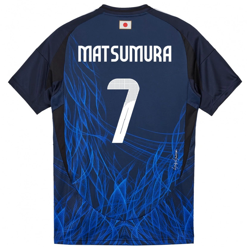 Danxen Dámské Japonsko Kosuke Matsumura #7 Tmavě Modrá Domů Hráčské Dresy 24-26 Dres