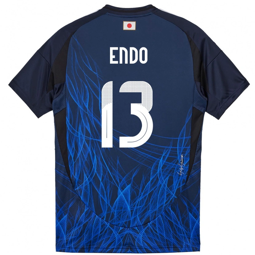 Danxen Dámské Japonsko Jun Endo #13 Tmavě Modrá Domů Hráčské Dresy 24-26 Dres