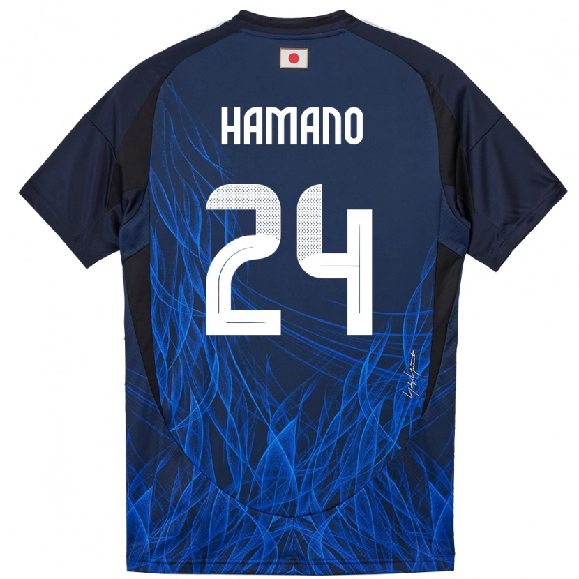 Danxen Dámské Japonsko Maika Hamano #24 Tmavě Modrá Domů Hráčské Dresy 24-26 Dres