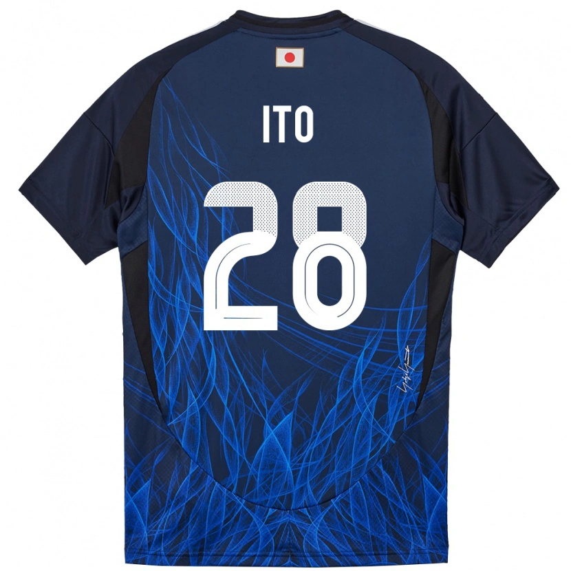 Danxen Dámské Japonsko Hiroki Ito #28 Tmavě Modrá Domů Hráčské Dresy 24-26 Dres