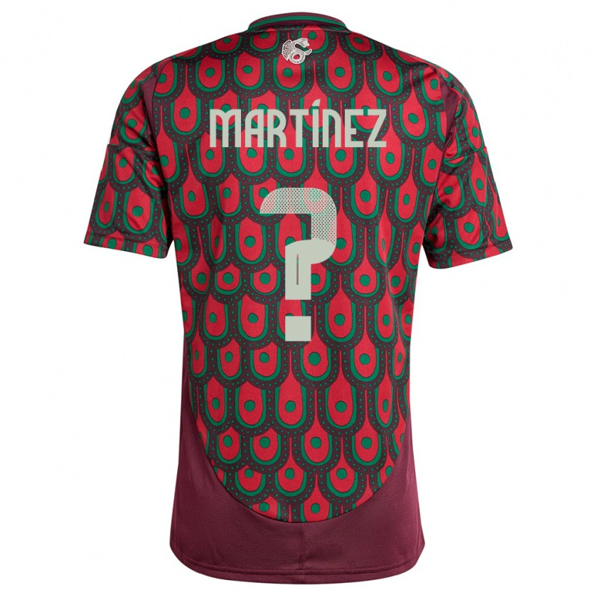Danxen Dámské Mexiko Dylan Martínez #0 Maroon Domů Hráčské Dresy 24-26 Dres