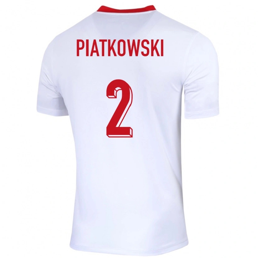 Danxen Dámské Polsko Kamil Piatkowski #2 Bílý Domů Hráčské Dresy 24-26 Dres