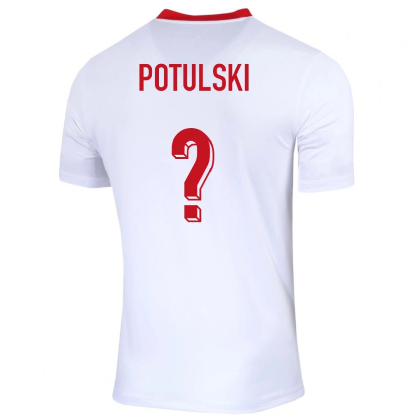 Danxen Dámské Polsko Kacper Potulski #0 Bílý Domů Hráčské Dresy 24-26 Dres