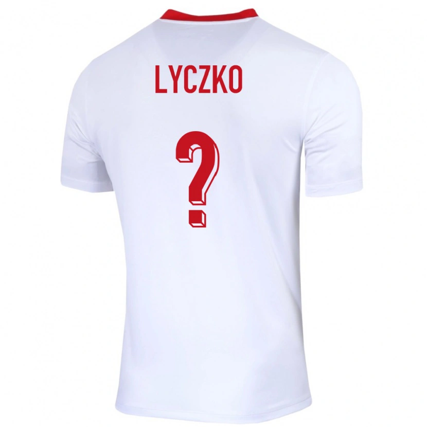 Danxen Dámské Polsko Szymon Lyczko #0 Bílý Domů Hráčské Dresy 24-26 Dres