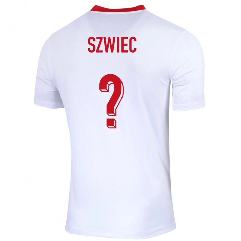 Danxen Dámské Polsko Dawid Szwiec #0 Bílý Domů Hráčské Dresy 24-26 Dres