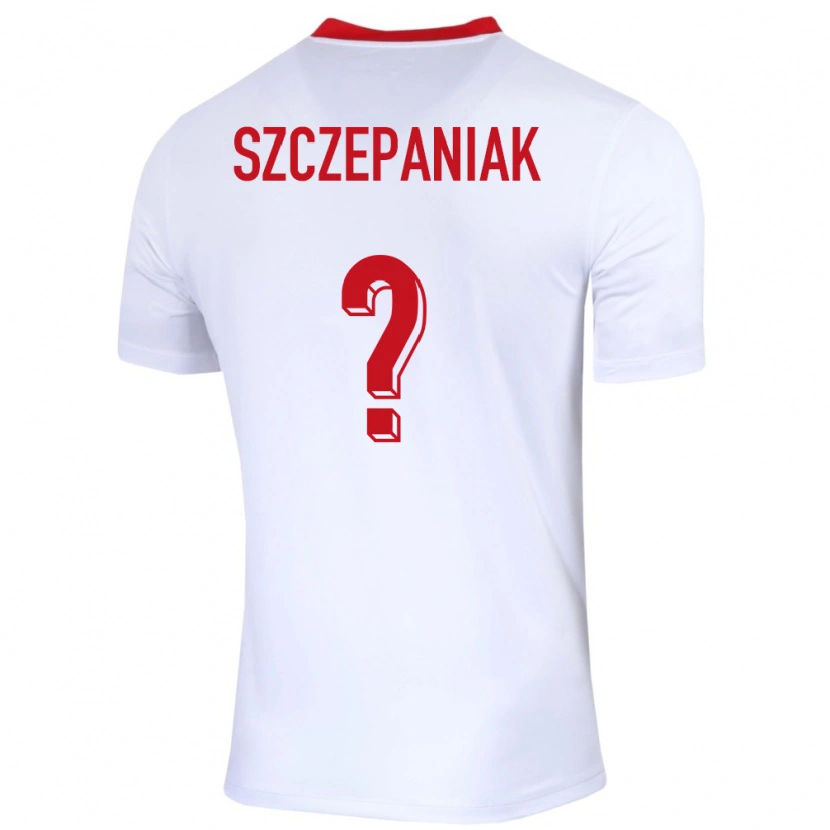Danxen Dámské Polsko Mateusz Szczepaniak #0 Bílý Domů Hráčské Dresy 24-26 Dres