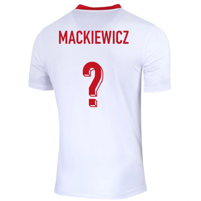 Danxen Dámské Polsko Patryk Mackiewicz #0 Bílý Domů Hráčské Dresy 24-26 Dres