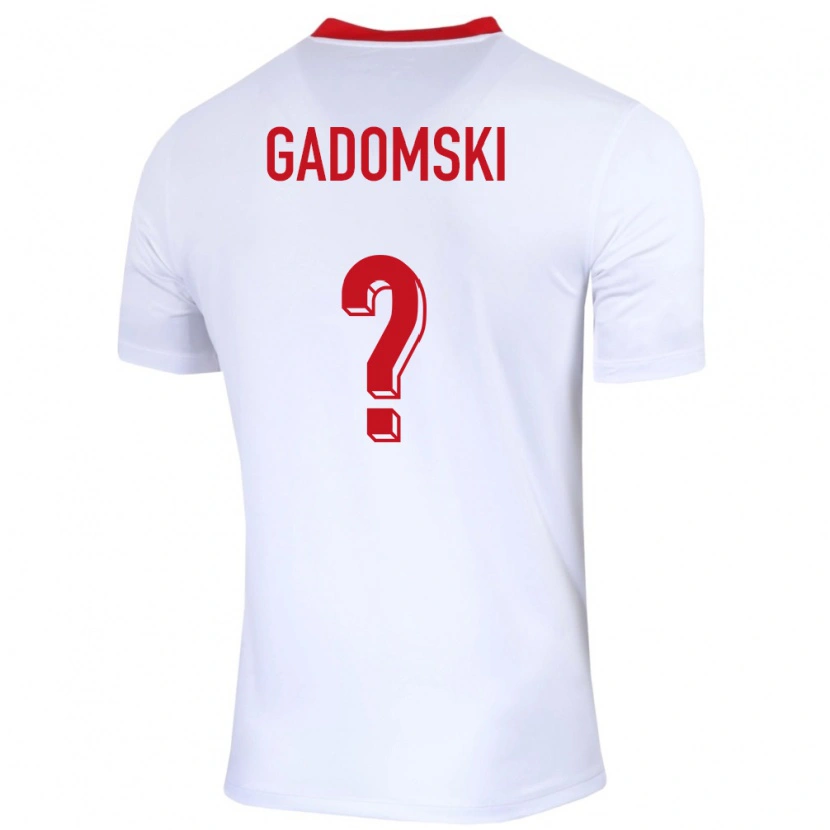 Danxen Dámské Polsko Franciszek Gadomski #0 Bílý Domů Hráčské Dresy 24-26 Dres