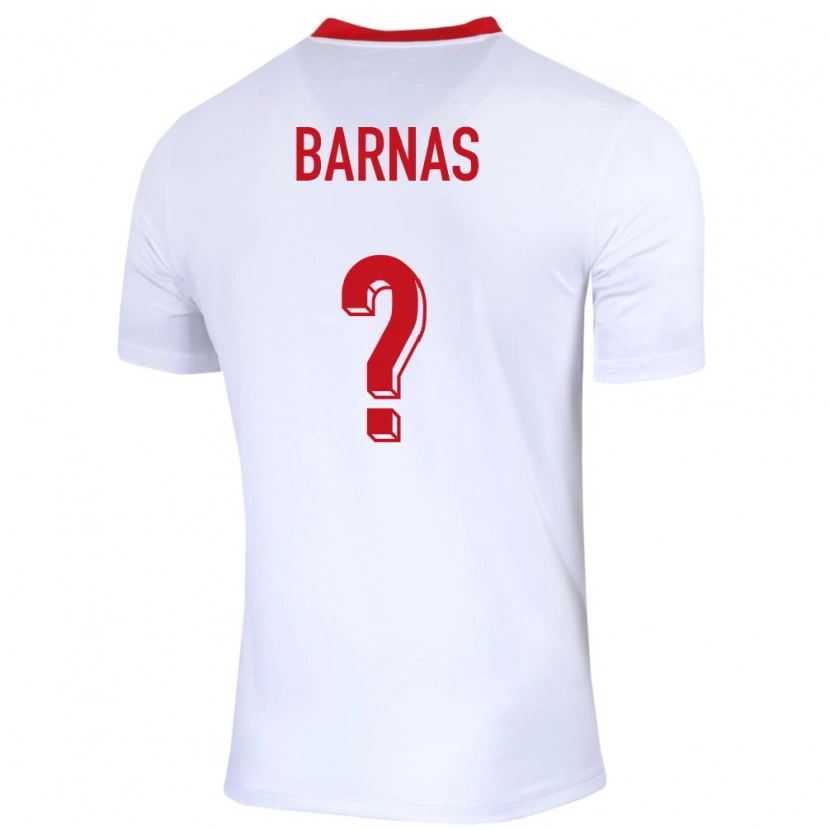 Danxen Dámské Polsko Fabian Barnas #0 Bílý Domů Hráčské Dresy 24-26 Dres
