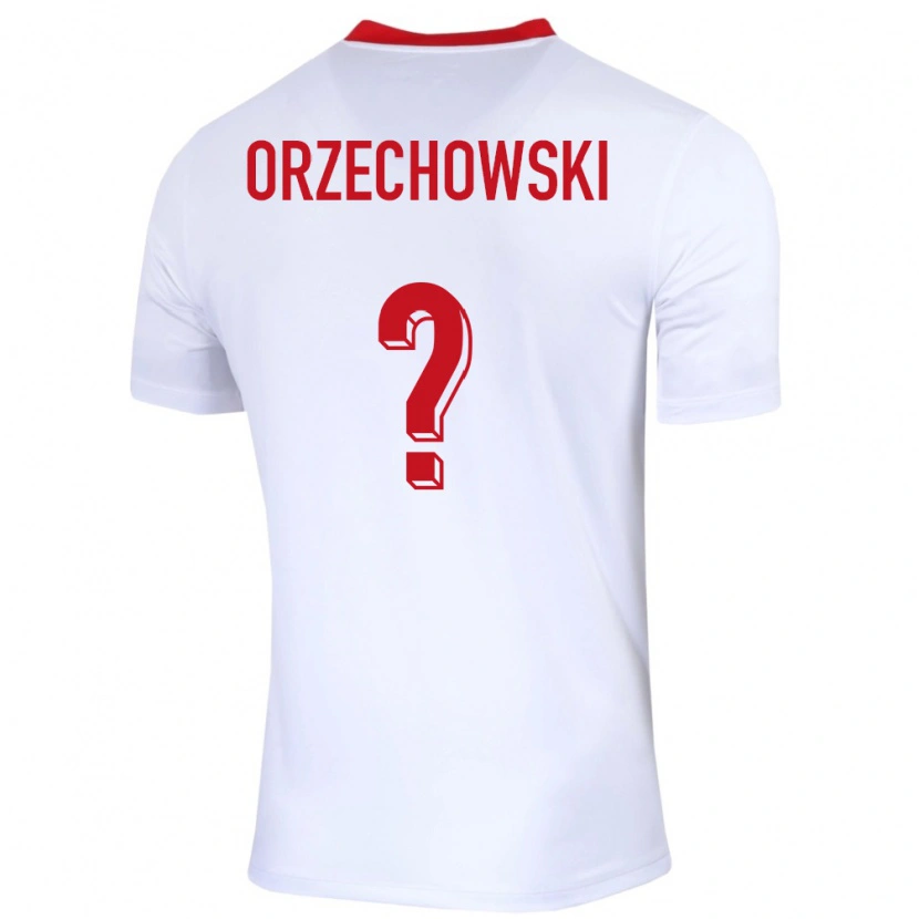 Danxen Dámské Polsko Wojciech Orzechowski #0 Bílý Domů Hráčské Dresy 24-26 Dres