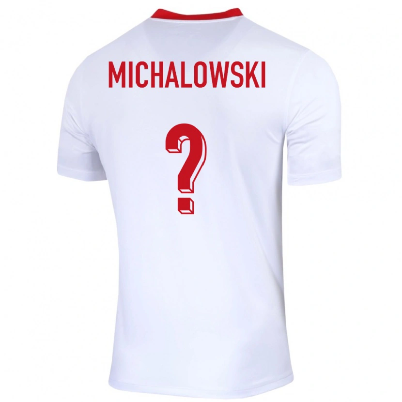 Danxen Dámské Polsko Aleksander Michalowski #0 Bílý Domů Hráčské Dresy 24-26 Dres