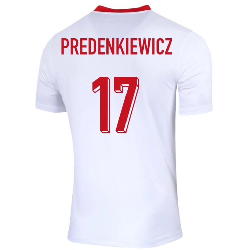 Danxen Dámské Polsko Marcel Predenkiewicz #17 Bílý Domů Hráčské Dresy 24-26 Dres