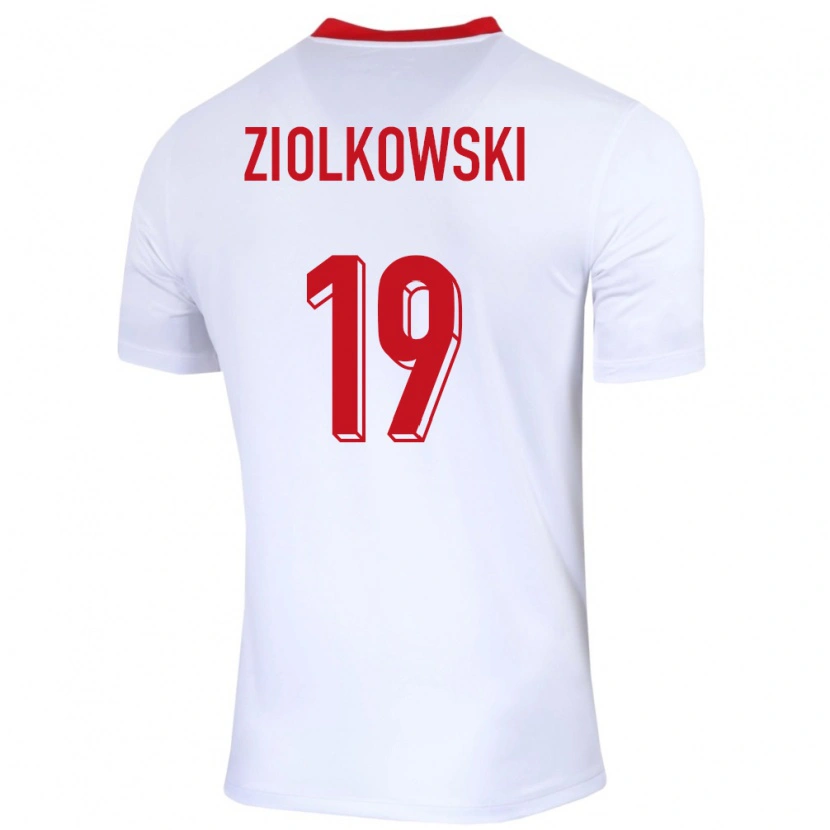 Danxen Dámské Polsko Jan Ziolkowski #19 Bílý Domů Hráčské Dresy 24-26 Dres