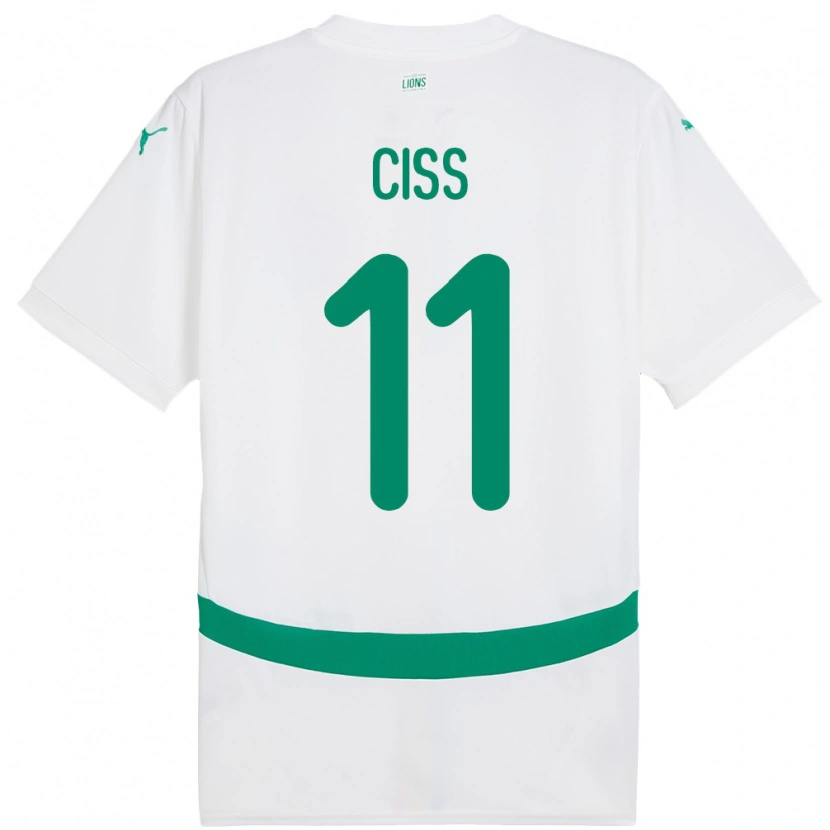 Danxen Dámské Senegal Pathé Ciss #11 Bílý Domů Hráčské Dresy 24-26 Dres