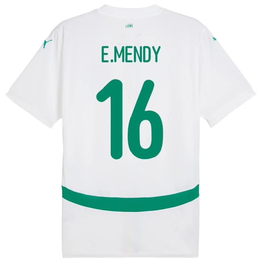 Danxen Dámské Senegal Edouard Mendy #16 Bílý Domů Hráčské Dresy 24-26 Dres