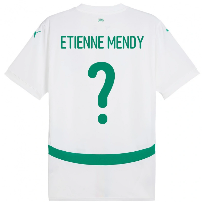 Danxen Dámské Senegal Etienne Mendy #0 Bílý Domů Hráčské Dresy 24-26 Dres