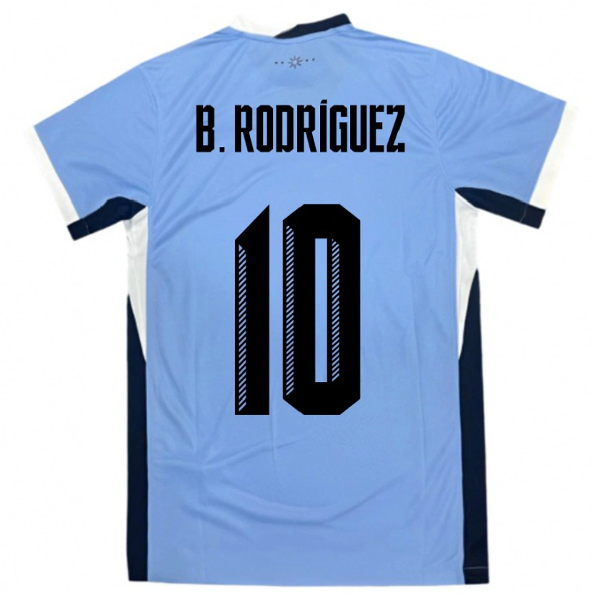 Danxen Dámské Uruguay Brian Rodríguez #10 Bílá Černá Domů Hráčské Dresy 24-26 Dres