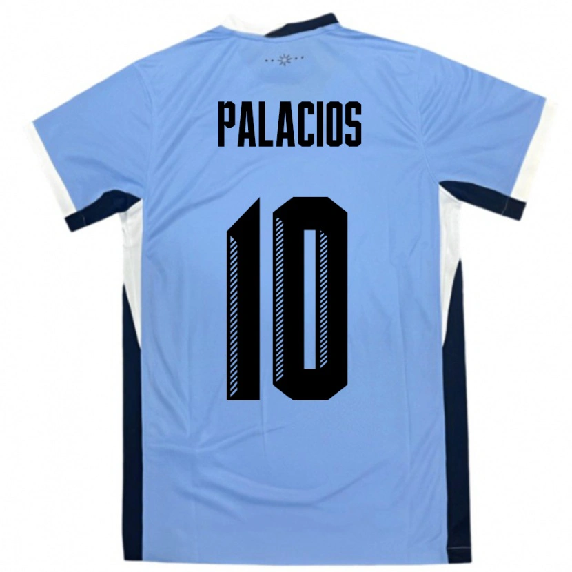 Danxen Dámské Uruguay Tiago Palacios #10 Bílá Černá Domů Hráčské Dresy 24-26 Dres