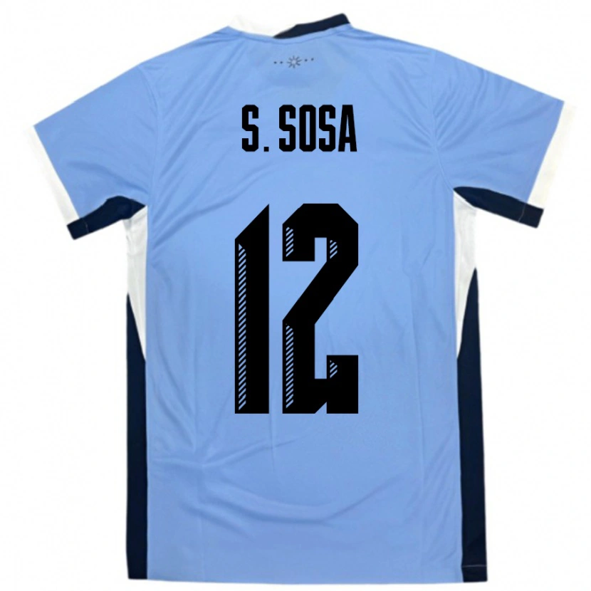 Danxen Dámské Uruguay Sebastian Sosa #12 Bílá Černá Domů Hráčské Dresy 24-26 Dres