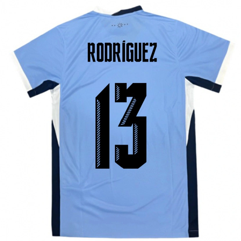 Danxen Dámské Uruguay Agustin Rodriguez #13 Bílá Černá Domů Hráčské Dresy 24-26 Dres