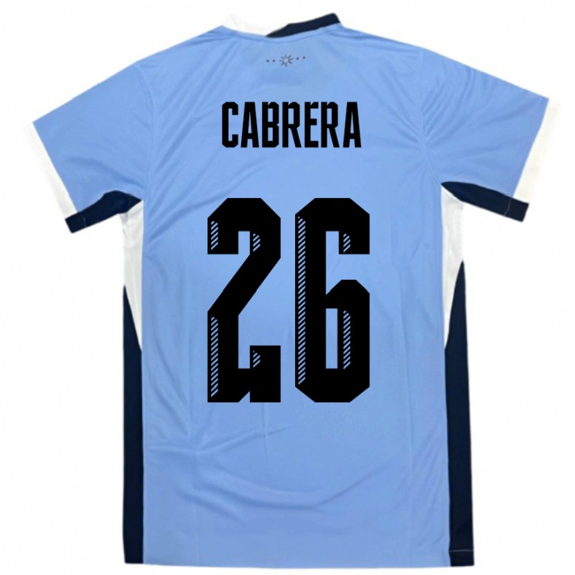 Danxen Dámské Uruguay Leandro Cabrera #26 Bílá Černá Domů Hráčské Dresy 24-26 Dres