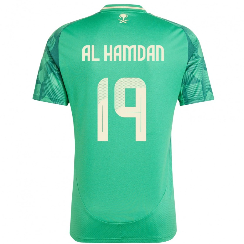 Danxen Dámské Saúdská Arábie Abdullah Al-Hamdan #19 Zelený Domů Hráčské Dresy 24-26 Dres
