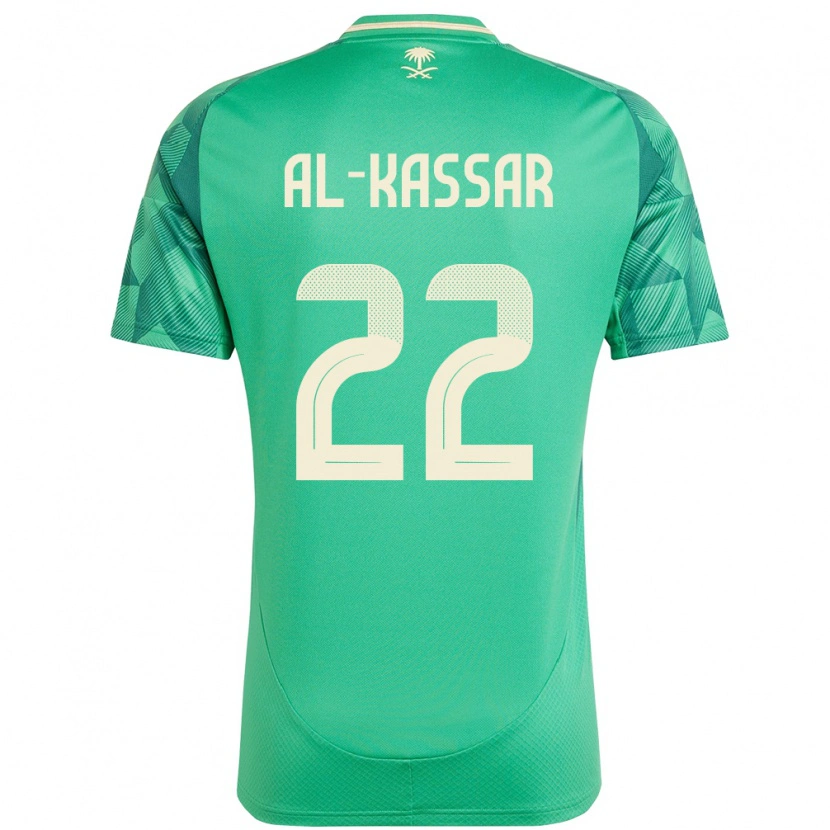 Danxen Dámské Saúdská Arábie Ahmed Al-Kassar #22 Zelený Domů Hráčské Dresy 24-26 Dres