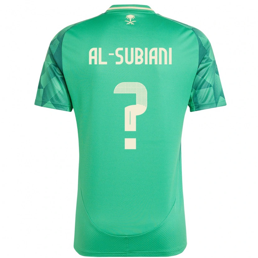 Danxen Dámské Saúdská Arábie Faisal Al-Subiani #0 Zelený Domů Hráčské Dresy 24-26 Dres