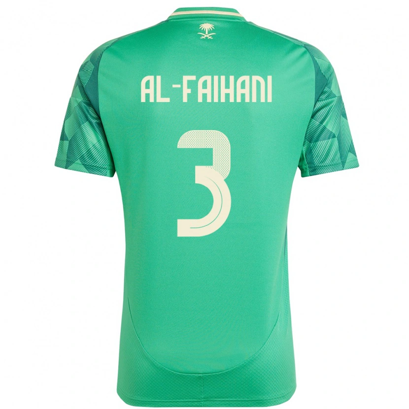 Danxen Dámské Saúdská Arábie Nasser Al-Faihani #3 Zelený Domů Hráčské Dresy 24-26 Dres