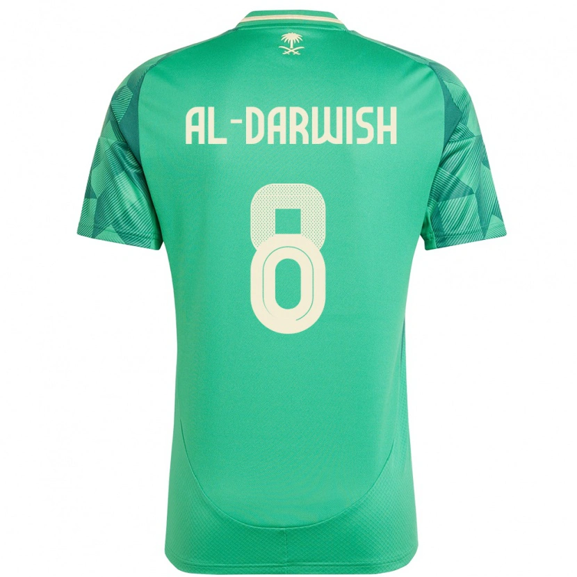 Danxen Dámské Saúdská Arábie Mohammed Al-Darwish #8 Zelený Domů Hráčské Dresy 24-26 Dres