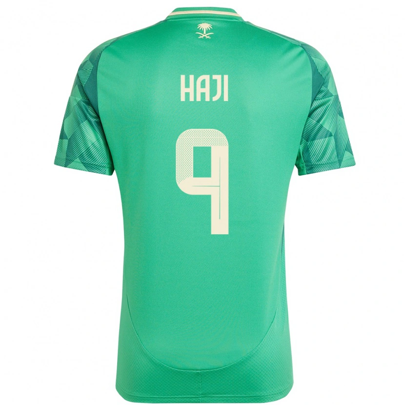 Danxen Dámské Saúdská Arábie Talal Haji #9 Zelený Domů Hráčské Dresy 24-26 Dres