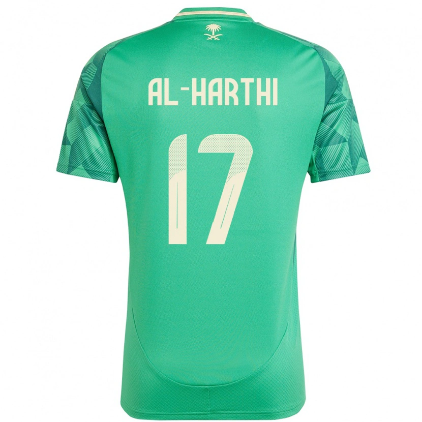 Danxen Dámské Saúdská Arábie Adel Al-Harthi #17 Zelený Domů Hráčské Dresy 24-26 Dres