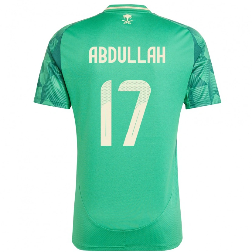 Danxen Dámské Saúdská Arábie Salem Abdullah #17 Zelený Domů Hráčské Dresy 24-26 Dres