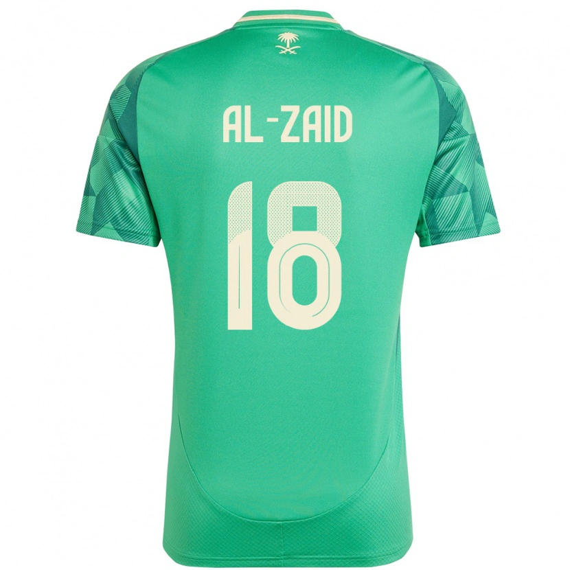 Danxen Dámské Saúdská Arábie Suhayb Al-Zaid #18 Zelený Domů Hráčské Dresy 24-26 Dres