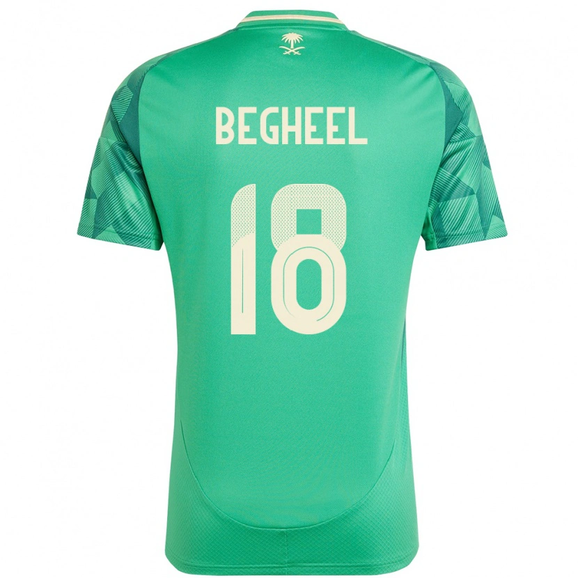 Danxen Dámské Saúdská Arábie Qasem Begheel #18 Zelený Domů Hráčské Dresy 24-26 Dres