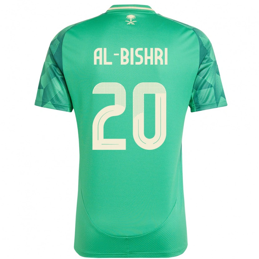 Danxen Dámské Saúdská Arábie Nawaf Al-Bishri #20 Zelený Domů Hráčské Dresy 24-26 Dres