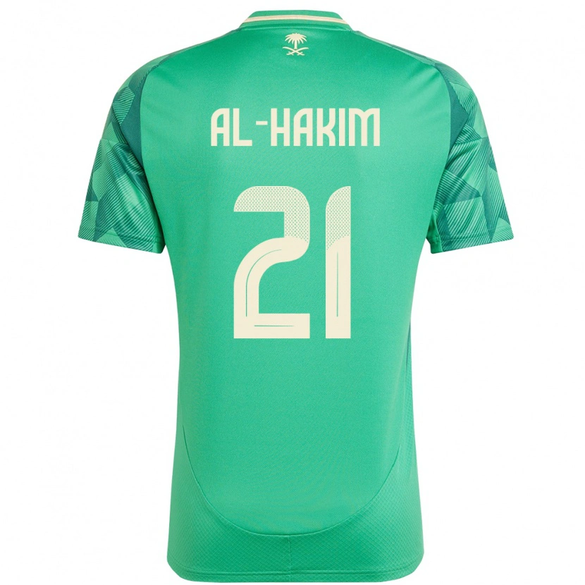 Danxen Dámské Saúdská Arábie Mohammed Al-Hakim #21 Zelený Domů Hráčské Dresy 24-26 Dres
