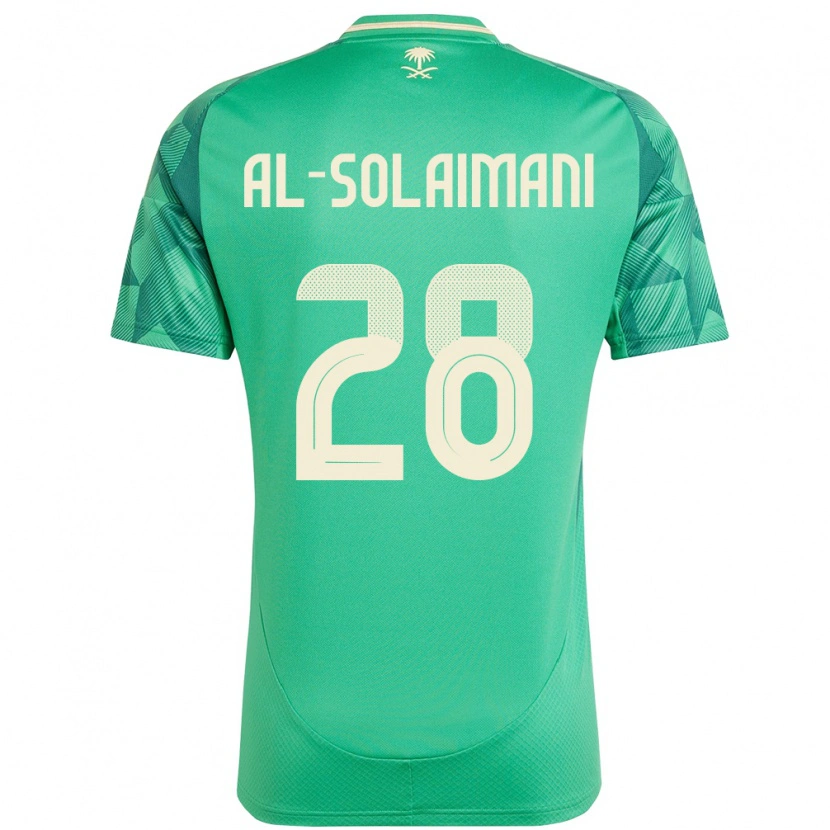 Danxen Dámské Saúdská Arábie Solaiman Al-Solaimani #28 Zelený Domů Hráčské Dresy 24-26 Dres