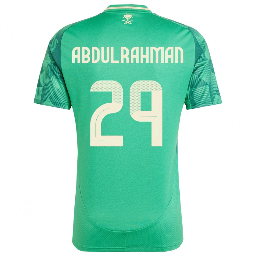 Danxen Dámské Saúdská Arábie Mohammed Abdulrahman #29 Zelený Domů Hráčské Dresy 24-26 Dres
