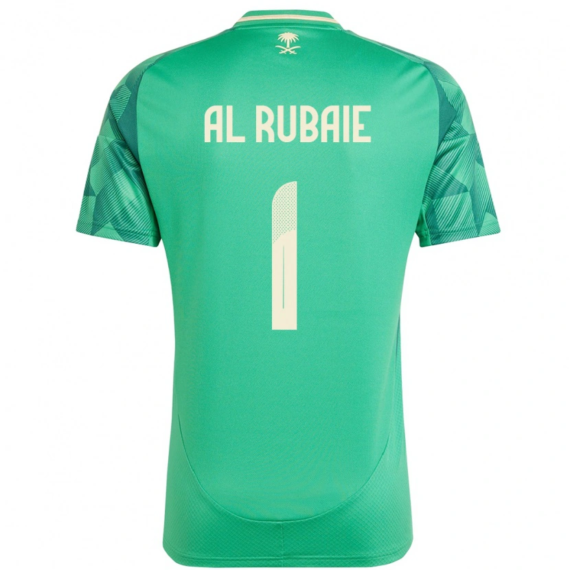 Danxen Dámské Saúdská Arábie Mohammed Al Rubaie #1 Zelený Domů Hráčské Dresy 24-26 Dres
