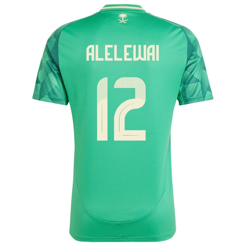 Danxen Dámské Saúdská Arábie Abdulaziz Alelewai #12 Zelený Domů Hráčské Dresy 24-26 Dres