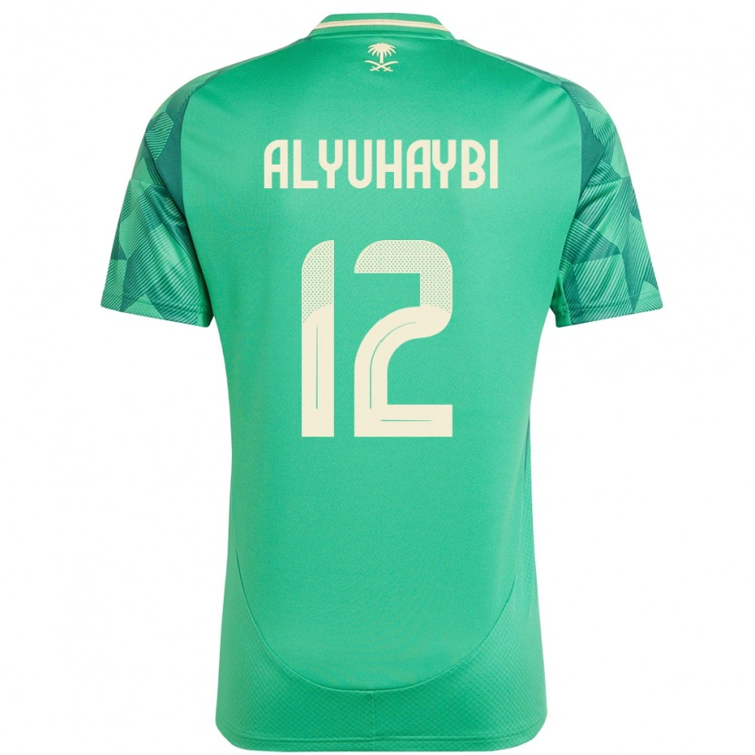 Danxen Dámské Saúdská Arábie Ammar Alyuhaybi #12 Zelený Domů Hráčské Dresy 24-26 Dres