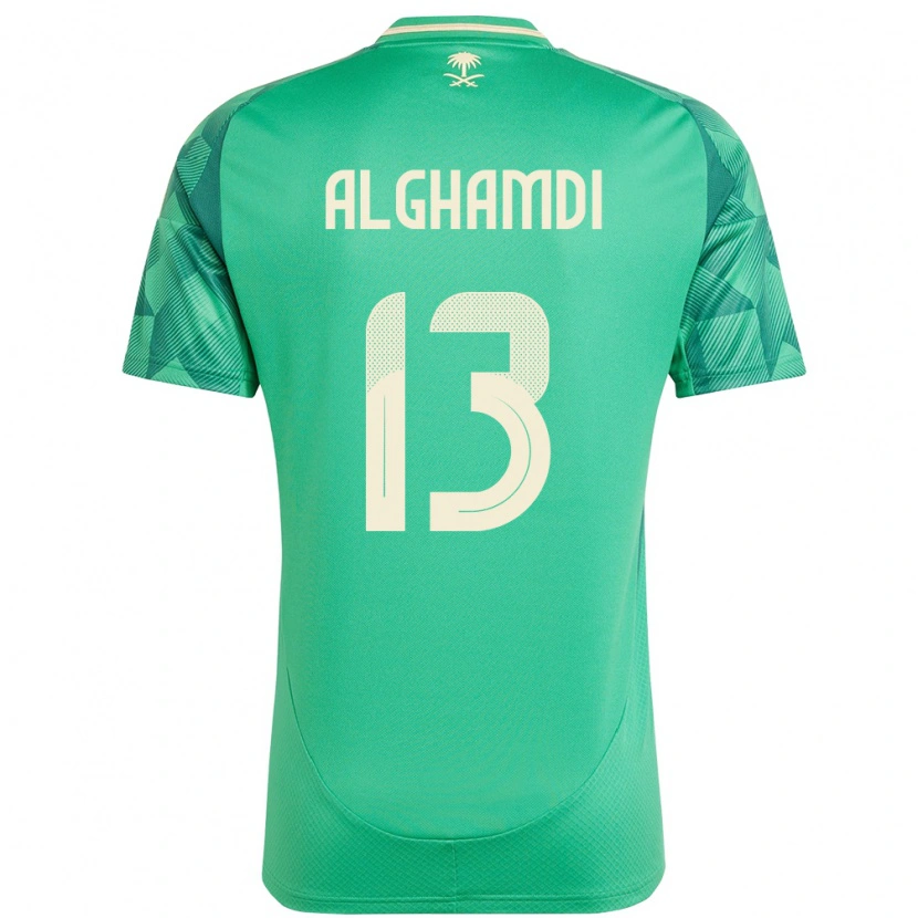 Danxen Dámské Saúdská Arábie Hazzaa Alghamdi #13 Zelený Domů Hráčské Dresy 24-26 Dres