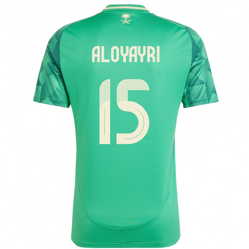 Danxen Dámské Saúdská Arábie Abdulmalik Aloyayri #15 Zelený Domů Hráčské Dresy 24-26 Dres